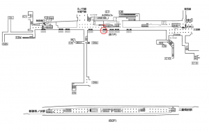 東京メトロ／大手町駅／千代田線／№30駅看板・駅広告、位置図