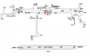 東京メトロ／大手町駅／千代田線／№31駅看板・駅広告、位置図