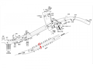東京メトロ／新宿駅／丸ノ内線№15A№A駅看板・駅広告、位置図