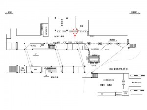 JR／大宮駅／東口通路／№181駅看板・駅広告、位置図
