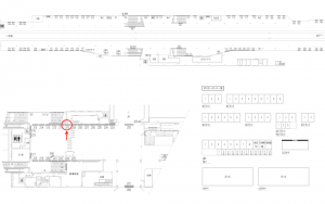 東武　川越駅／／№210駅看板・駅広告、位置図