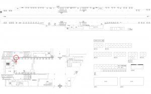 東武　川越駅／／№215駅看板・駅広告、位置図