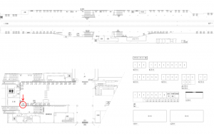 東武　川越駅／／№218駅看板・駅広告、位置図