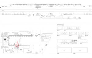 東武　川越駅／／№222駅看板・駅広告、位置図