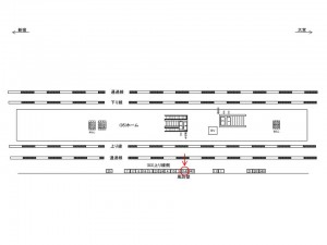 JR／戸田公園駅／上り線側／№14駅看板・駅広告、位置図
