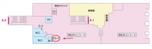 北総　印旛日本医大駅／額式№Ｂ-4№4駅看板・駅広告、位置図
