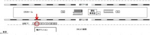 JR／平井駅／上り線側／№8駅看板・駅広告、位置図