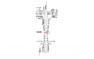 東京メトロ／茅場町駅／日比谷線／№11駅看板・駅広告、位置図