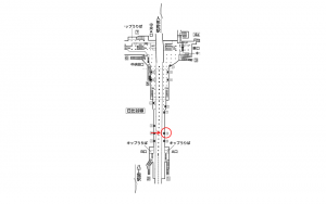 東京メトロ／茅場町駅／日比谷線／№12駅看板・駅広告、位置図