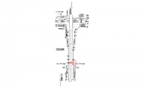 東京メトロ／茅場町駅／日比谷線／№13駅看板・駅広告、位置図