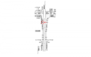 東京メトロ／茅場町駅／日比谷線／№5駅看板・駅広告、位置図