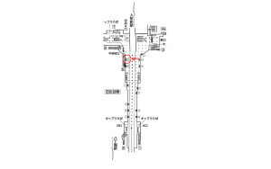 東京メトロ／茅場町駅／日比谷線／№6駅看板・駅広告、位置図
