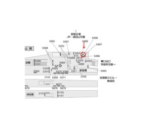 京成　成田駅／／№5408駅看板・駅広告、位置図
