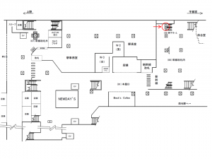 JR／小山駅／幹下ホーム／№801駅看板・駅広告、位置図