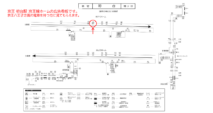 京王／初台駅／駅でん／№640駅看板・駅広告、位置図