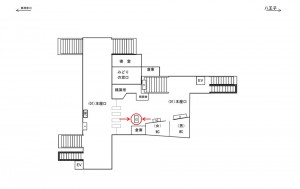 JR／矢部駅／本屋口／№12駅看板・駅広告、位置図