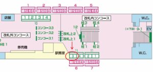 北総　千葉ニュータウン中央駅／額式№11-3№3駅看板・駅広告、位置図