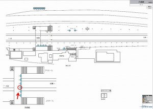 東武　六実駅／／№512駅看板・駅広告、位置図