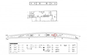 京王／国領駅／駅がく／№25駅看板・駅広告、位置図