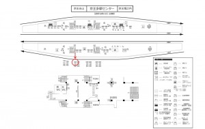 京王／京王多摩センター駅／駅がくボード／№30駅看板・駅広告、位置図