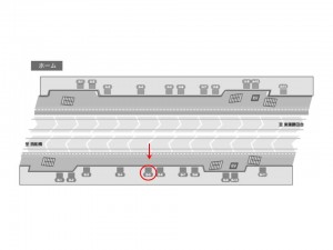 東葉高速　船橋日大前駅／Ｂ⑤駅看板・駅広告、位置図