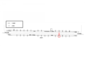 東京メトロ／竹橋駅／東西線／№4駅看板・駅広告、位置図