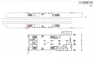 東武　鎌ヶ谷駅／／№210駅看板・駅広告、位置図