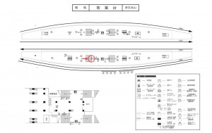 京王／若葉台駅／駅でん／№50駅看板・駅広告、位置図