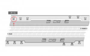 東葉高速　飯山満駅／Ａ1№1駅看板・駅広告、位置図