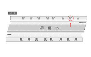 東葉高速　東海神駅／Ａ７駅看板・駅広告、位置図