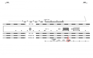 JR/信濃町駅/快速線前/№202駅看板・駅広告、位置図