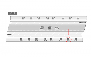 東葉高速　東海神駅／Ｂ７駅看板・駅広告、位置図