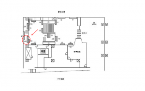 東武　新柏駅／改札内／№3駅看板・駅広告、位置図