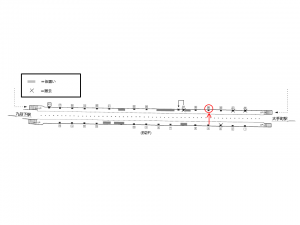 東京メトロ／竹橋駅／東西線／№29駅看板・駅広告、位置図