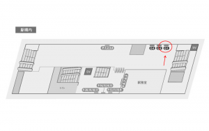 東葉高速　東海神駅／Ｃ１駅看板・駅広告、位置図