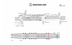 都営／大島駅／新宿線W5-15№15駅看板・駅広告、位置図