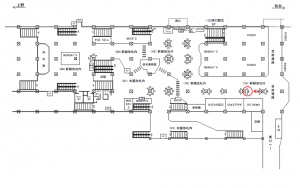 JR／宇都宮駅／幹線改札外／№894駅看板・駅広告、位置図