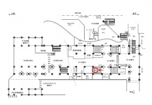 JR／北千住駅／本屋口／№21駅看板・駅広告、位置図