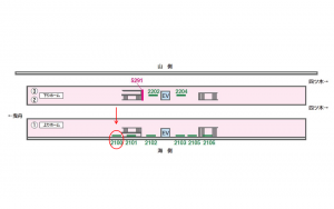 京成　八広駅／／№2100駅看板・駅広告、位置図