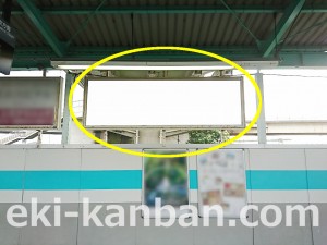 JR／新三郷駅／下りホーム／№2駅看板・駅広告、写真3