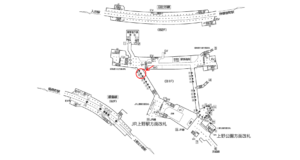 東京メトロ／上野駅／銀座線／№23駅看板・駅広告、位置図