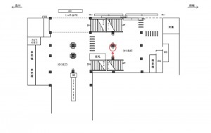 JR／渋谷駅／北口／№104駅看板・駅広告、位置図