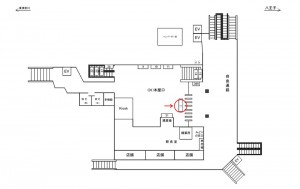 JR／淵野辺駅／本屋口／№1駅看板・駅広告、位置図