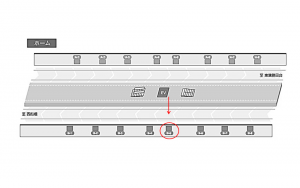 東葉高速 東海神駅/B5駅看板・駅広告、位置図