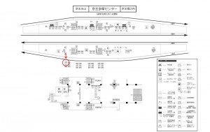 京王／京王多摩センター駅／駅がくボード／№10駅看板・駅広告、位置図