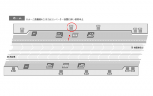 東葉高速　村上駅／Ａ３駅看板・駅広告、位置図