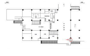 JR／大井町駅／本屋口／№8駅看板・駅広告、位置図