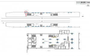 東武　鎌ヶ谷駅／／№220駅看板・駅広告、位置図
