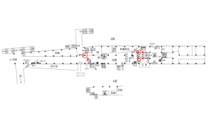 京王／橋本駅／橋本K-DGボード 1週間№1駅看板・駅広告、位置図