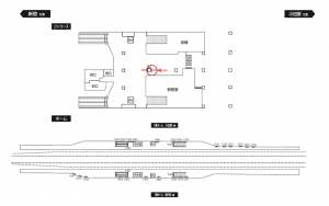 小田急　梅ヶ丘駅／／№1802駅看板・駅広告、位置図